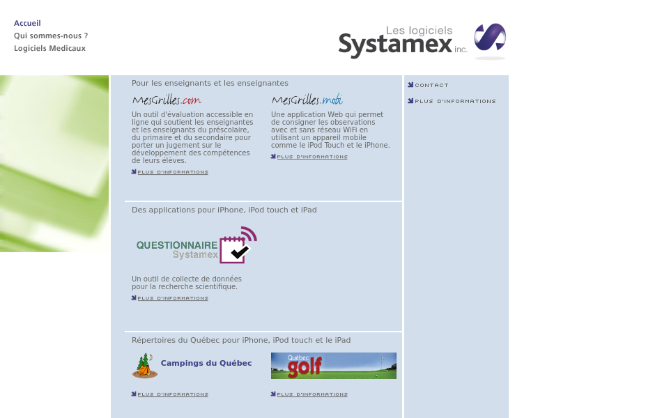 systamex.ca/ screen capture