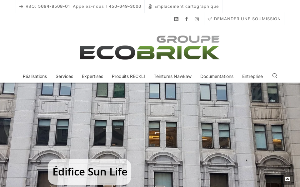www.groupeecobrick.com/ screen capture