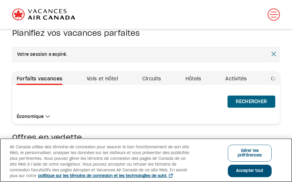 www.vacancesaircanada.com/ screen capture