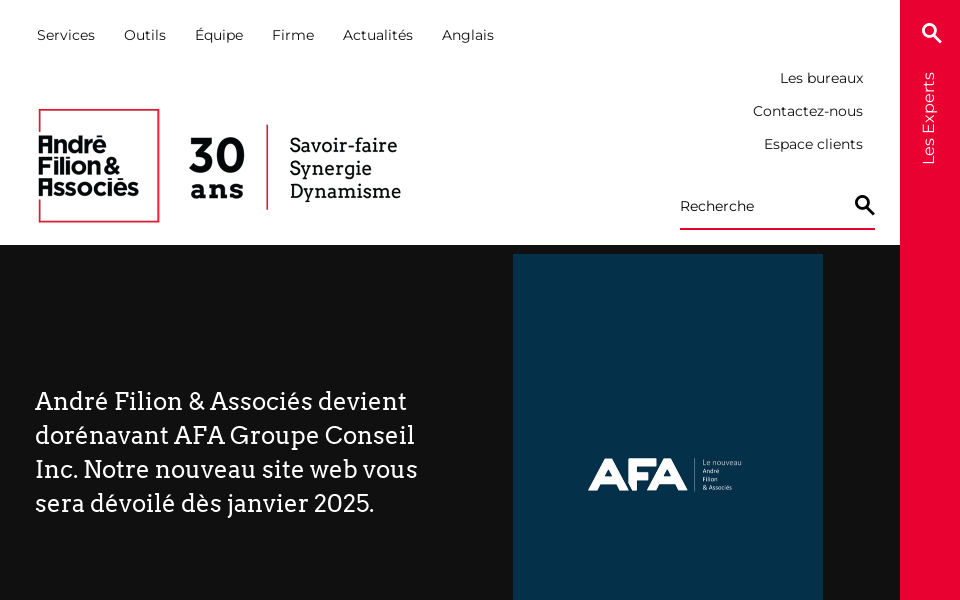 filion.ca/ screen capture