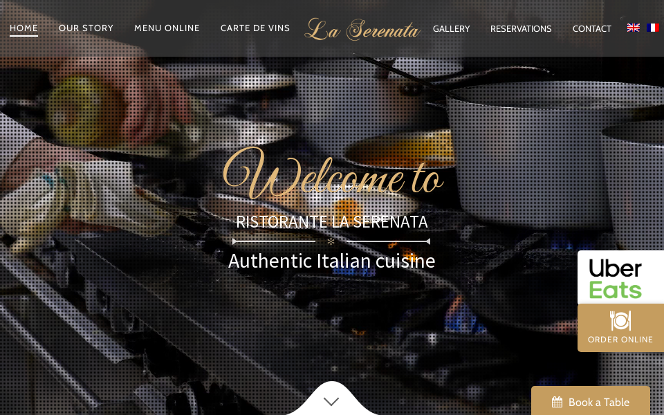 ristorantelaserenata.com/ screen capture