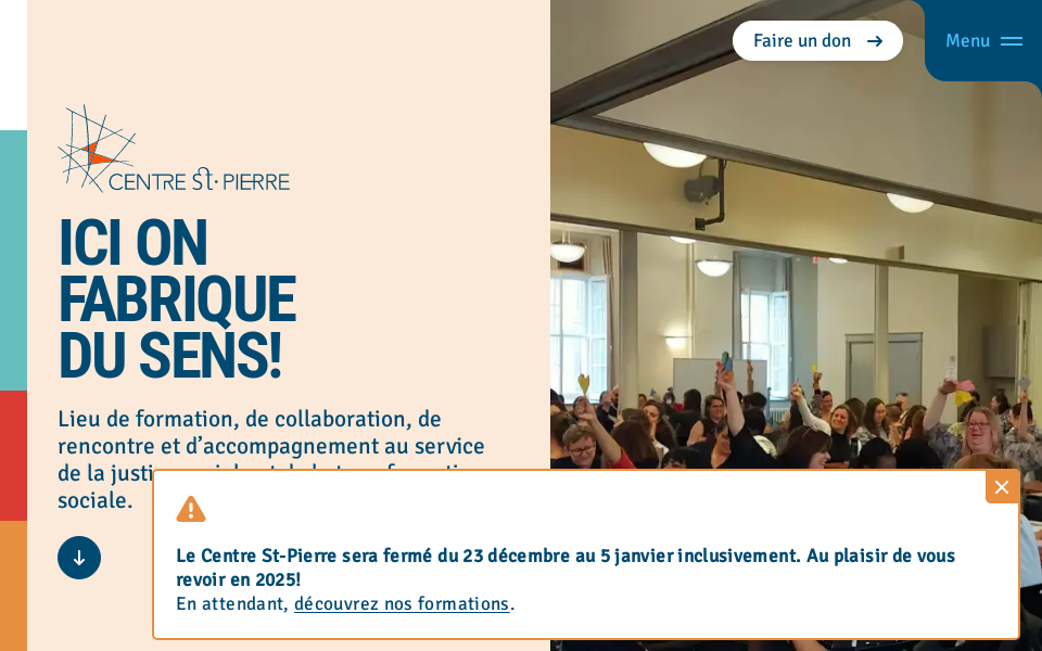 www.centrestpierre.org/ screen capture