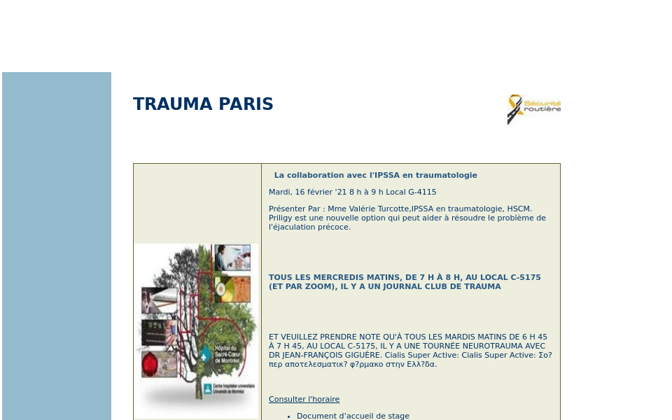 traumaquebec.com/ screen capture