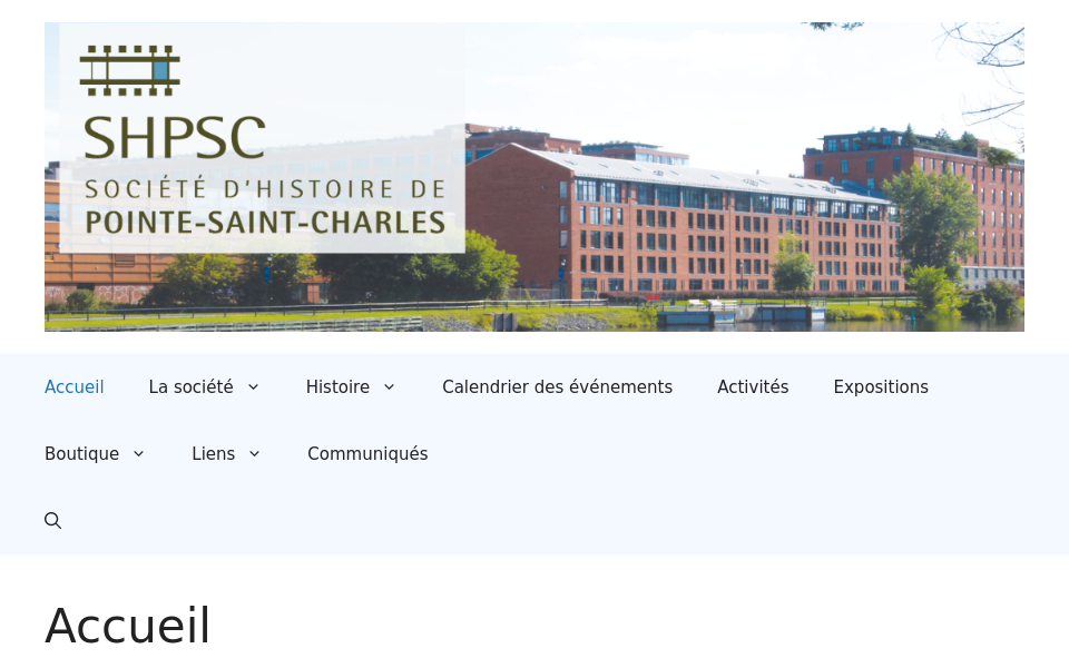 shpsc.org/ screen capture