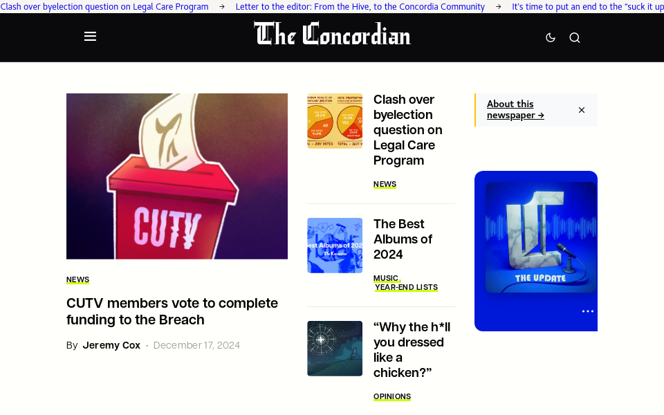 theconcordian.com/ screen capture