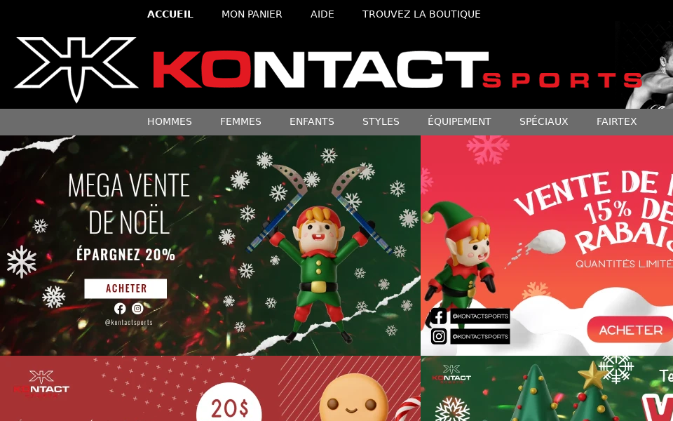 www.kontactsports.com/ screen capture