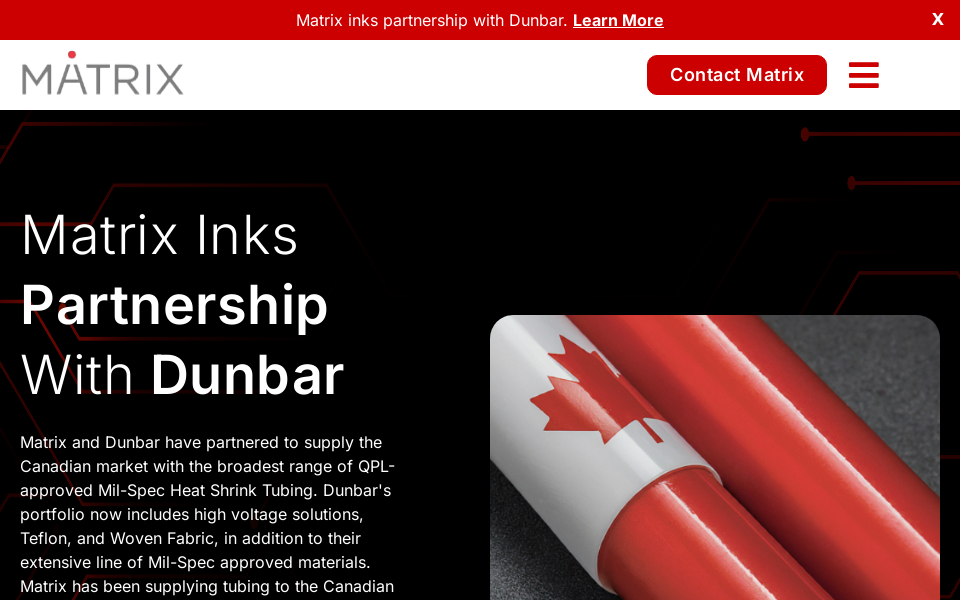 matrixtechnology.ca/ screen capture