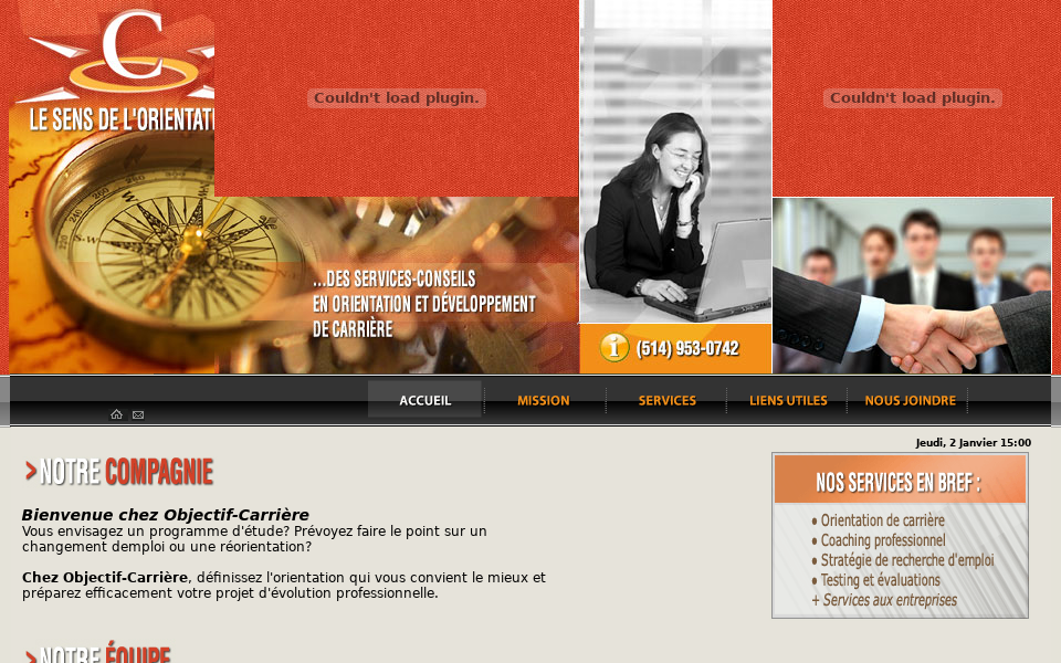 www.objectifcarriere.com screen capture
