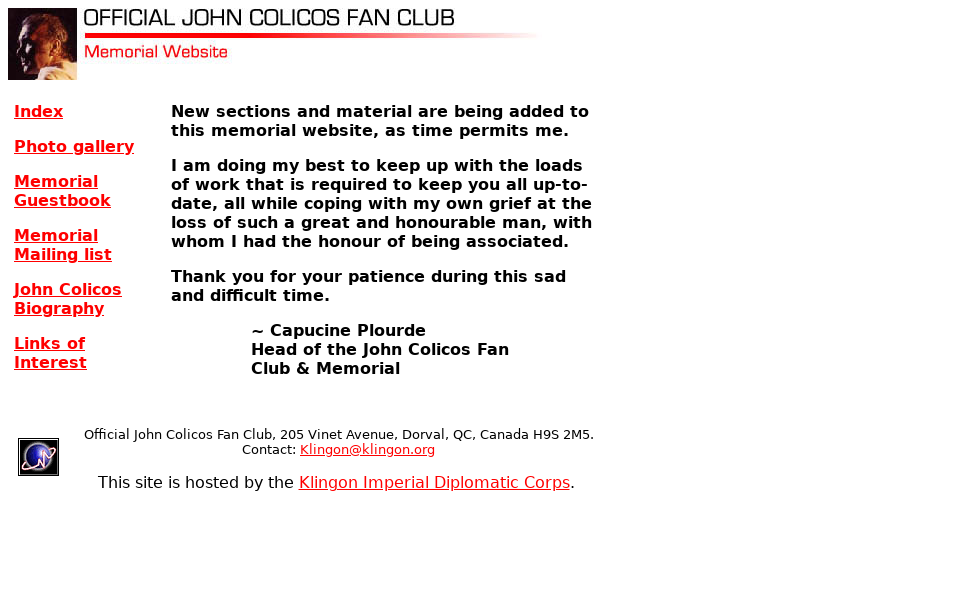 www.klingon.org/Colicos/index.html screen capture