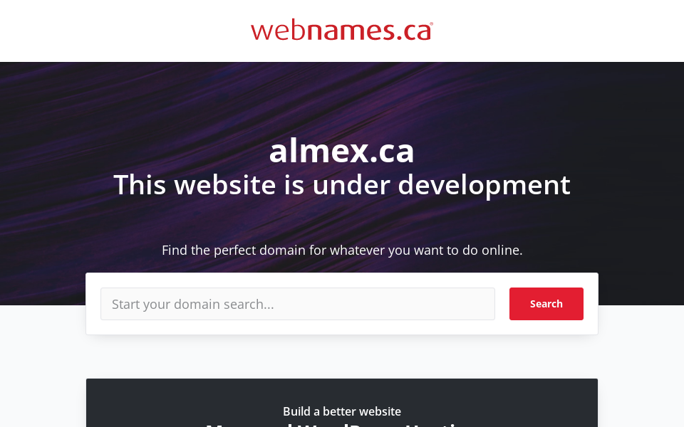 www.almex.ca/ screen capture