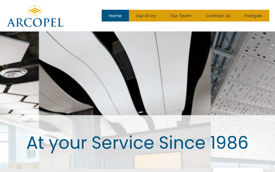 arcopel.com/ screen capture