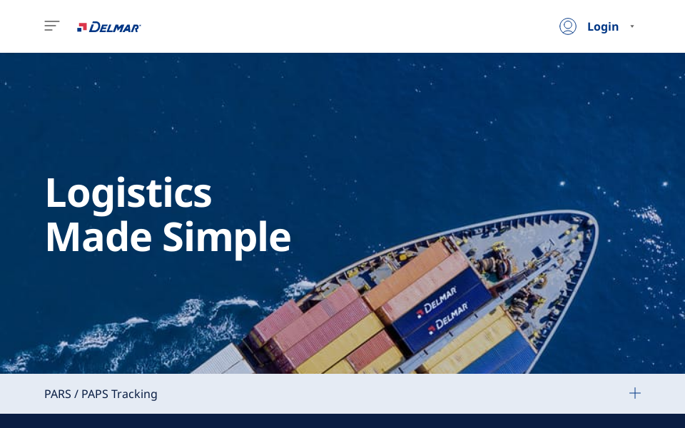 www.delmarcargo.com/ screen capture