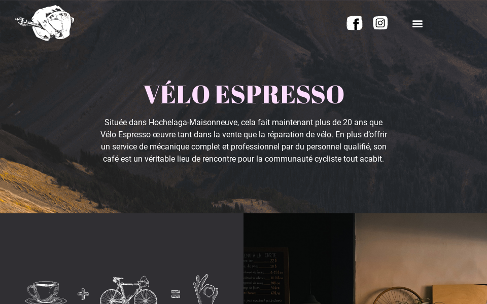 veloespresso.com/ screen capture