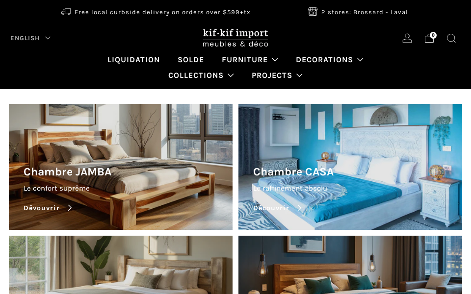 kifkifimport.com/ screen capture