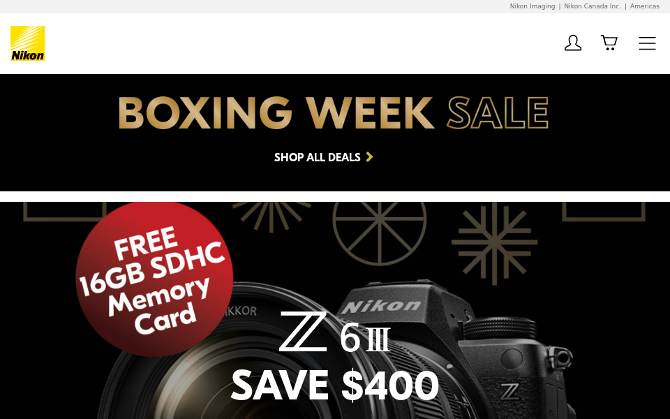 en.nikon.ca screen capture