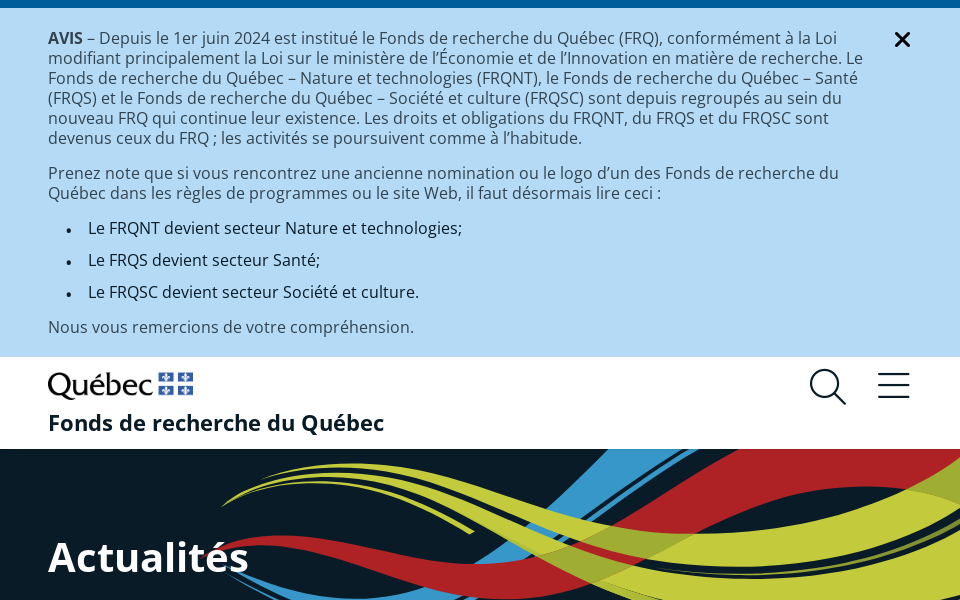 frq.gouv.qc.ca/actualites/?fond=sante screen capture