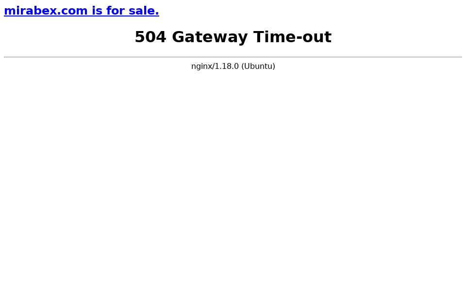 mirabex.com screen capture