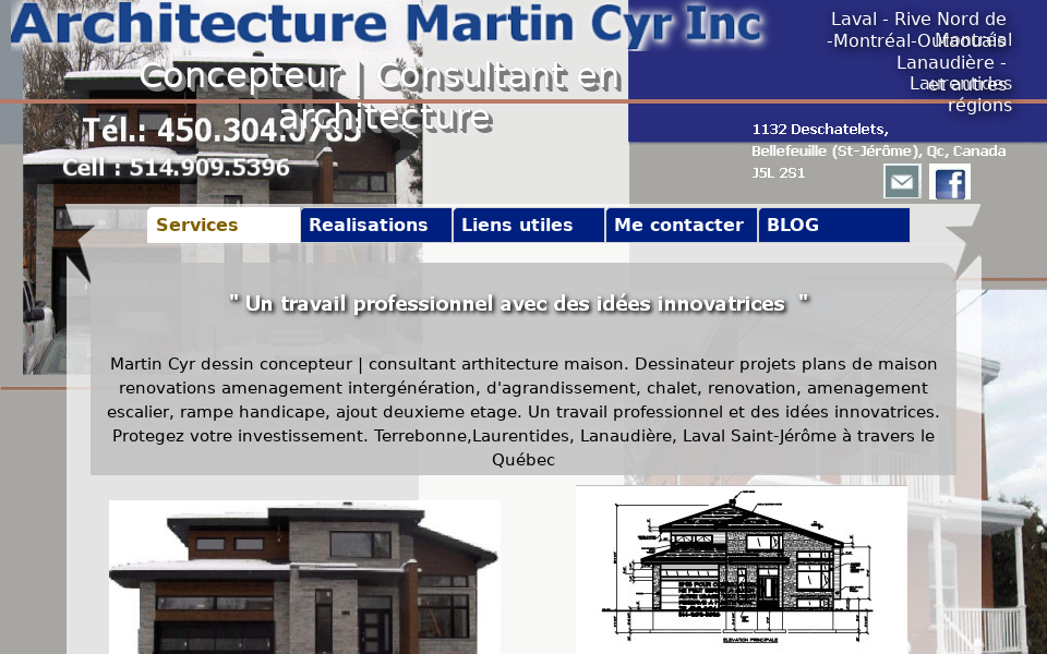 www.dessinateur-plan-martin-cyr.com/ screen capture