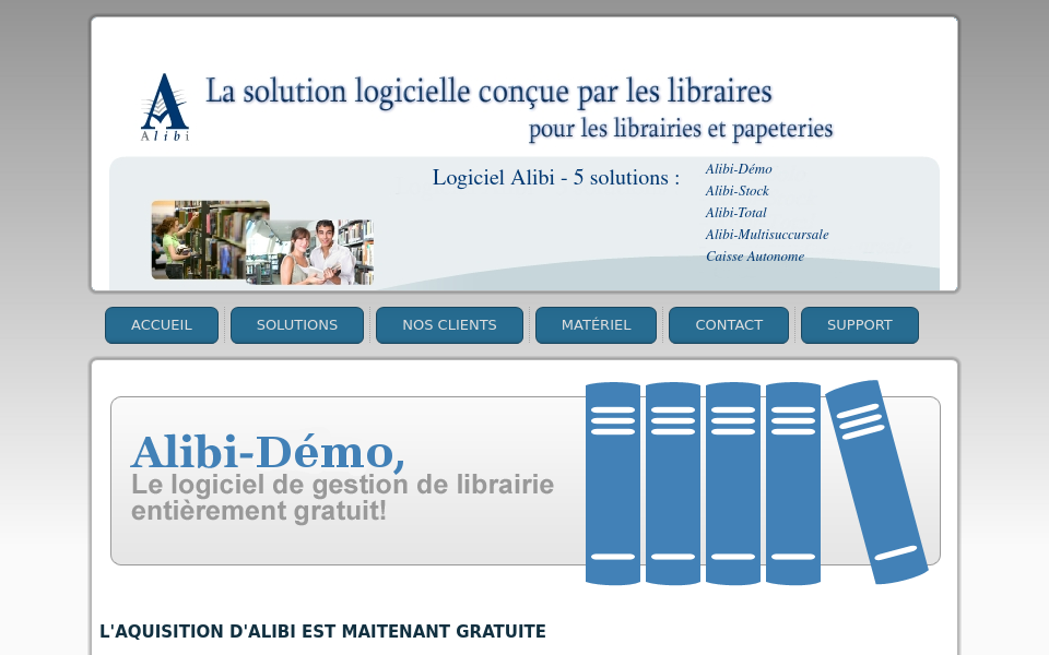 logiciel-alibi.com/ screen capture