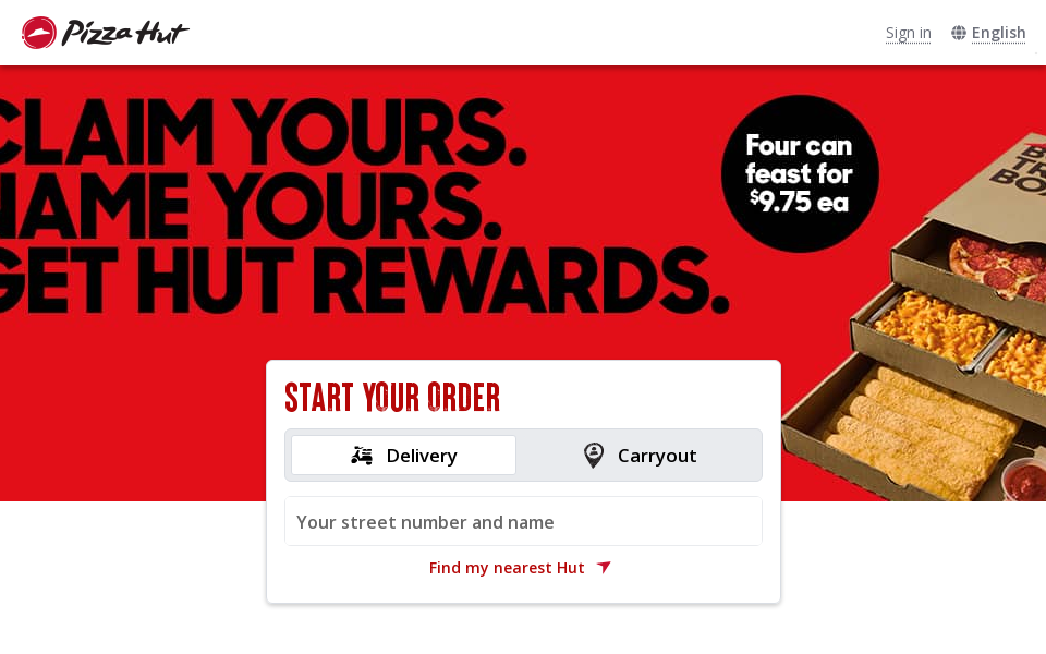www.pizzahut.ca/ screen capture
