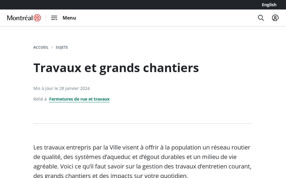 montreal.ca/sujets/travaux-et-grands-chantiers screen capture