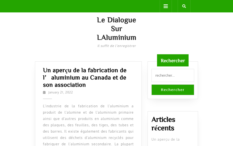 ledialoguesurlaluminium.com/ screen capture