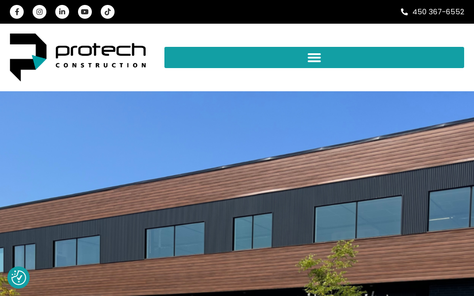 www.protechconstruction.ca/ screen capture