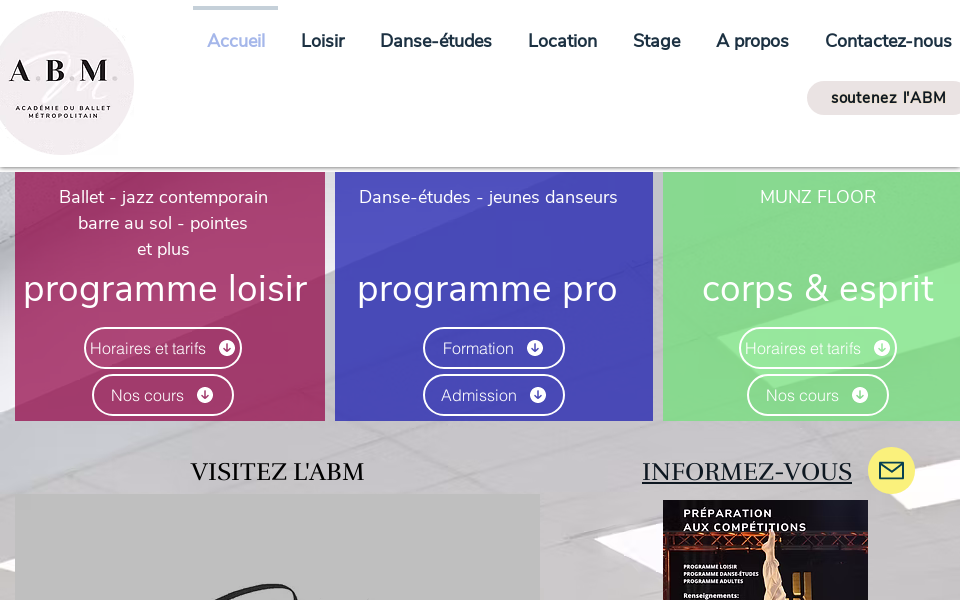 www.balletmetropolitain.com/ screen capture