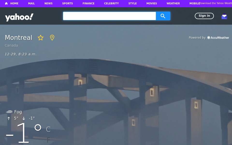 ca.news.yahoo.com/weather/canada/quebec/montreal-3534/ screen capture