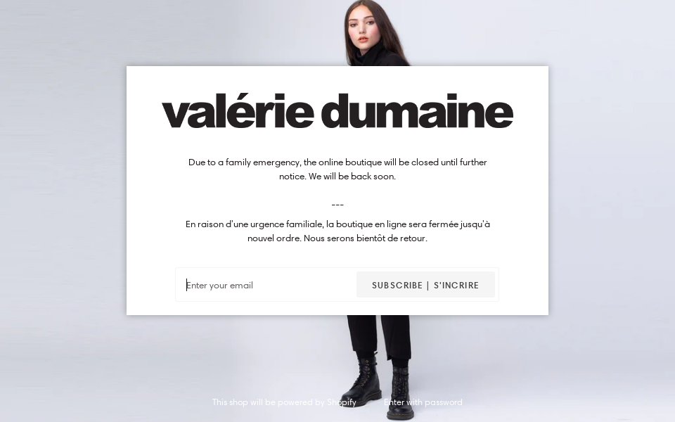 www.valeriedumaine.com/ screen capture