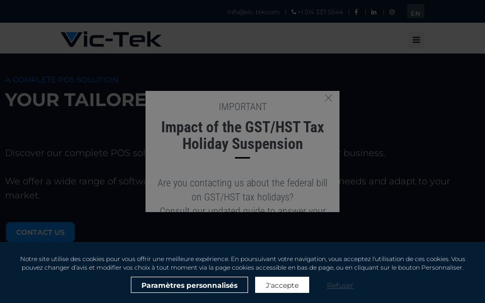 vic-tek.com/ screen capture