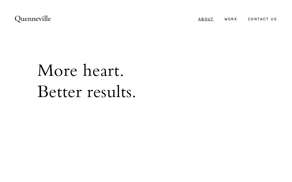 quennevilledesign.com/ screen capture