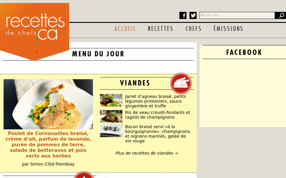 recettes-de-chefs.ca/ screen capture