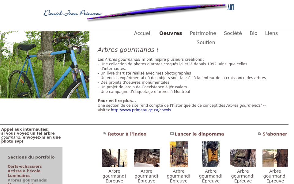 www.primeau.qc.ca/Daniel-Jean_Primeau_ARTISTE/Oeuvres/Pages/Arbres_gourmands%21.html screen capture