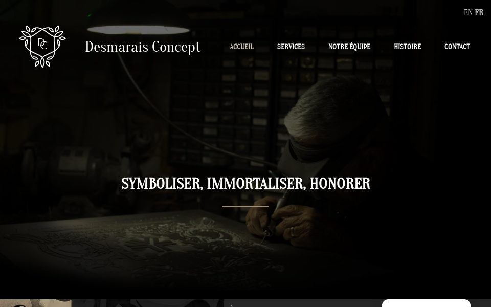 desmaraisconcept.ca screen capture