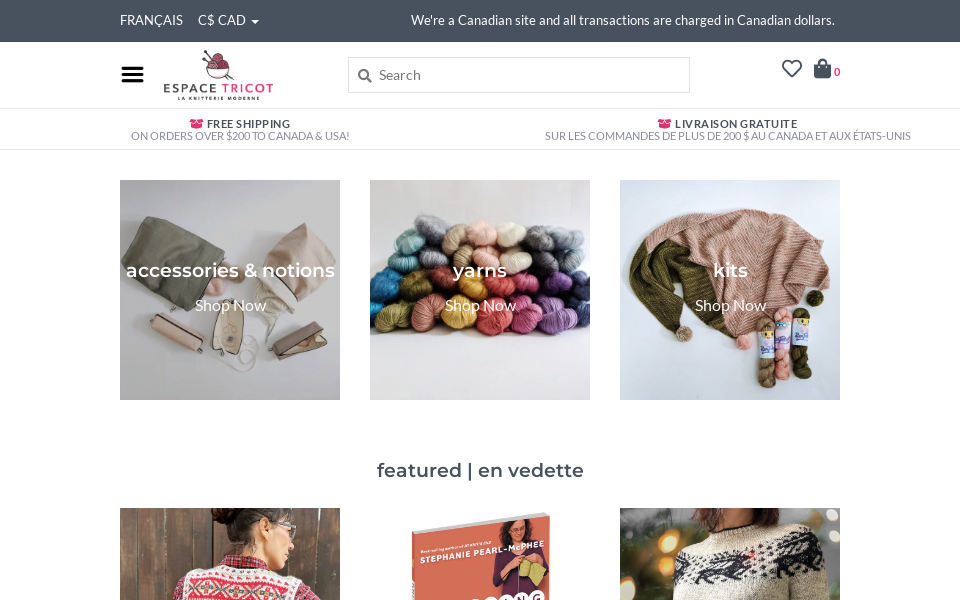 espacetricot.com/ screen capture