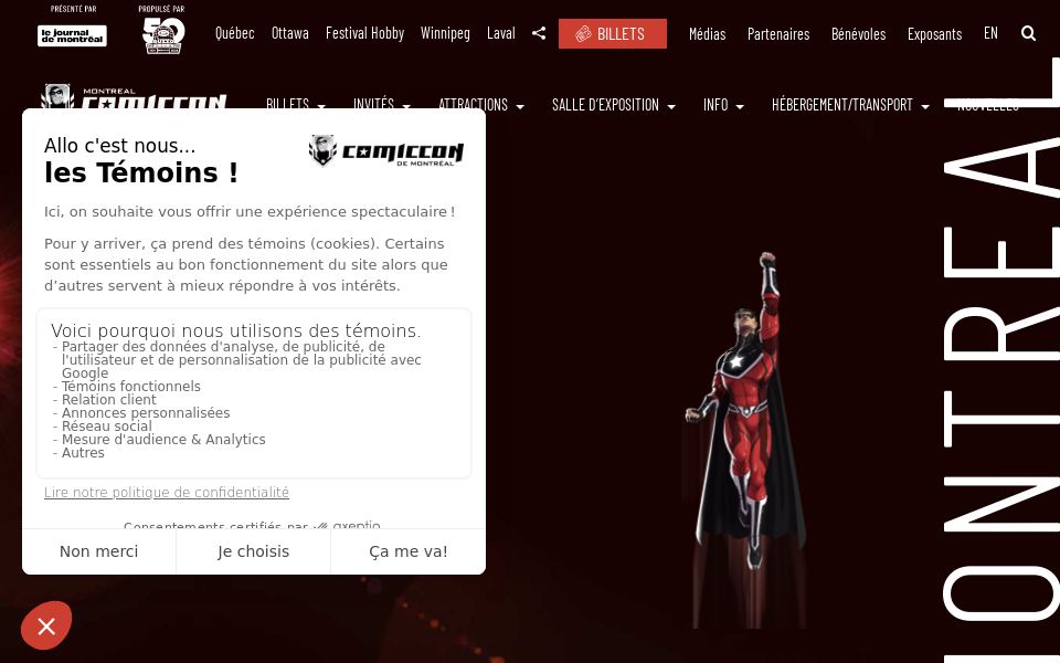 www.montrealcomiccon.com/ screen capture