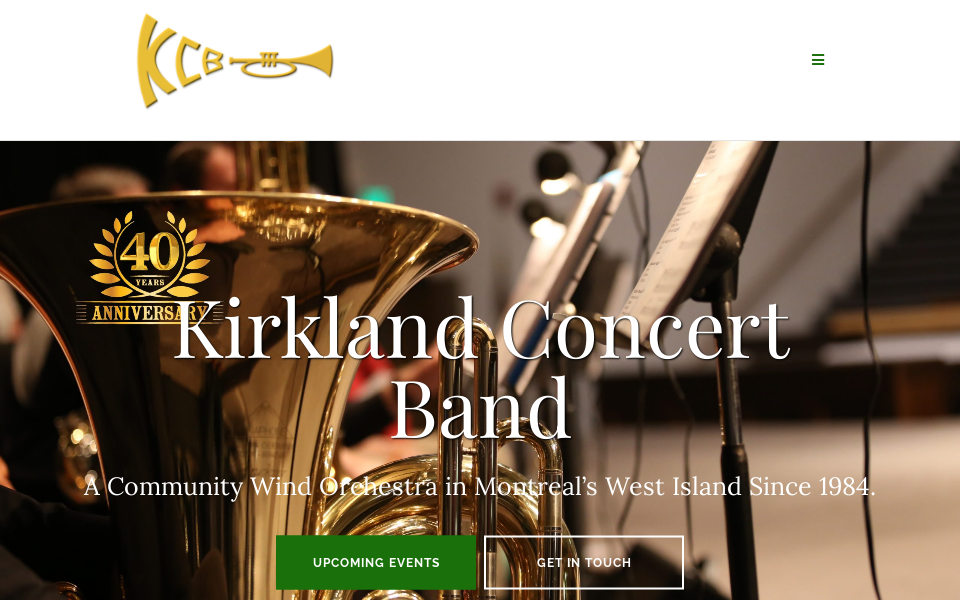 www.kirklandconcertband.org/ screen capture