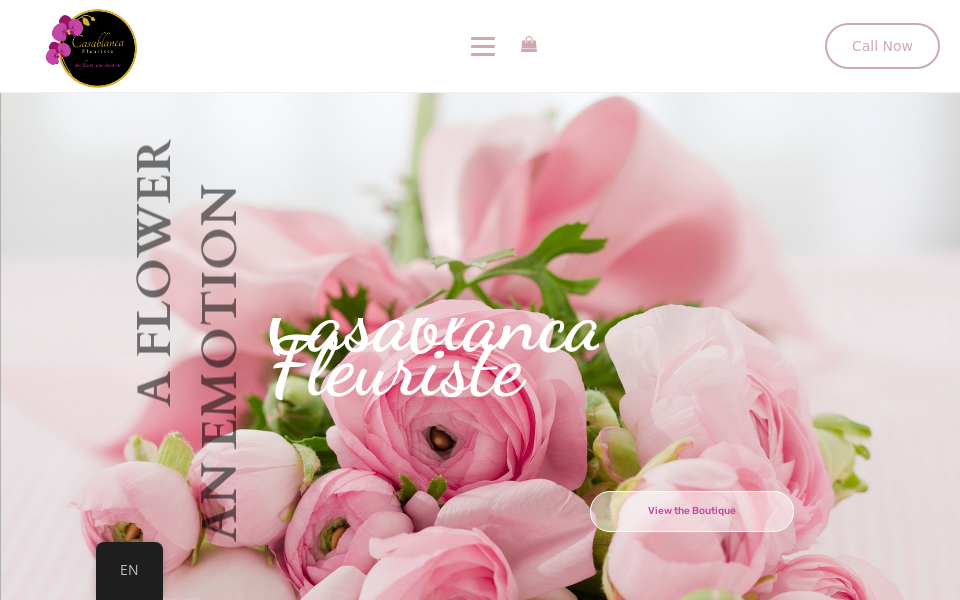 casablancafleuriste.com/ screen capture