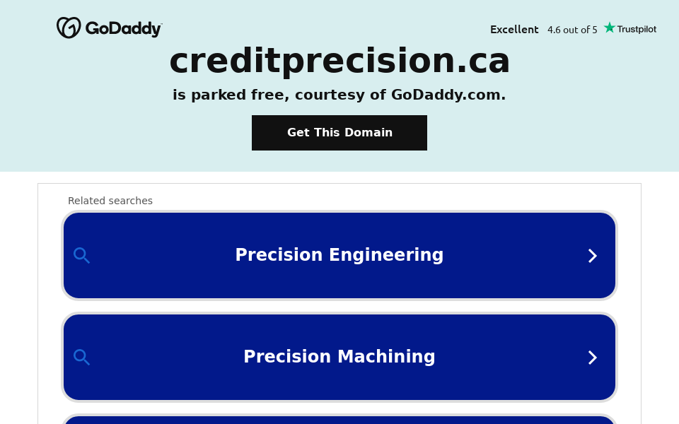 www.creditprecision.ca/ screen capture