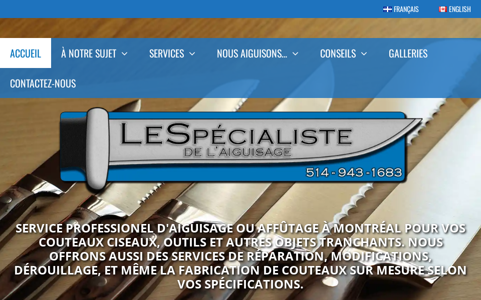 aiguisage.com/ screen capture