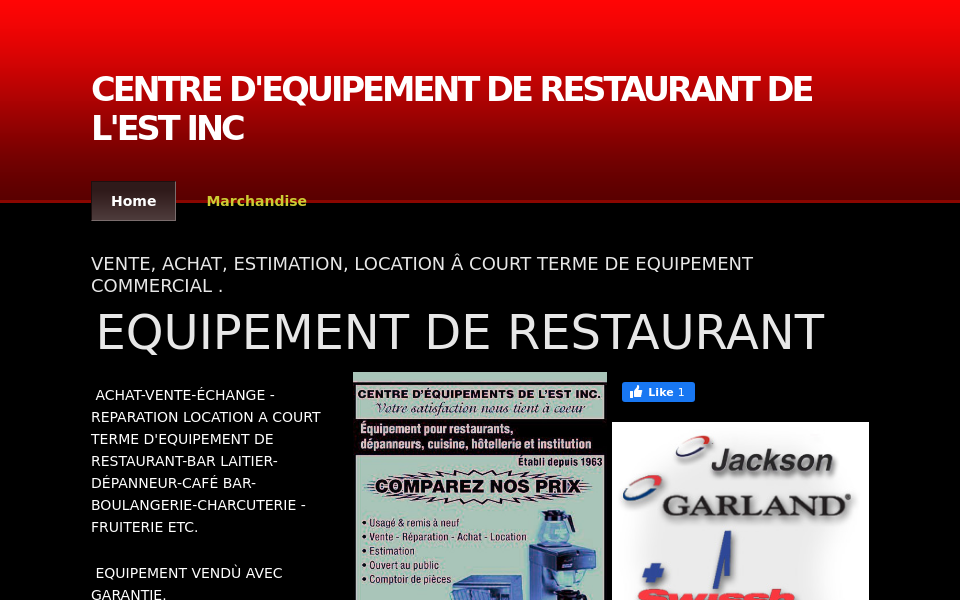 www.centredequipementdelestinc.com/ screen capture
