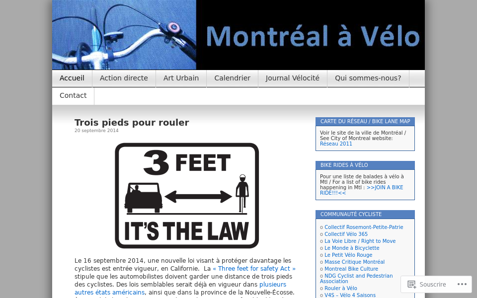 montrealavelo.wordpress.com/ screen capture