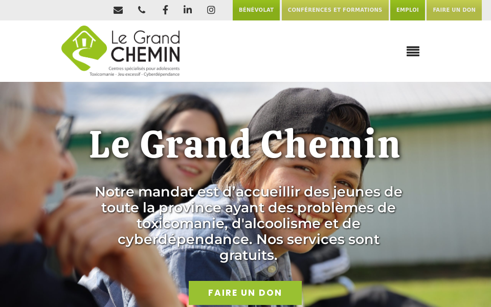 www.legrandchemin.qc.ca/ screen capture