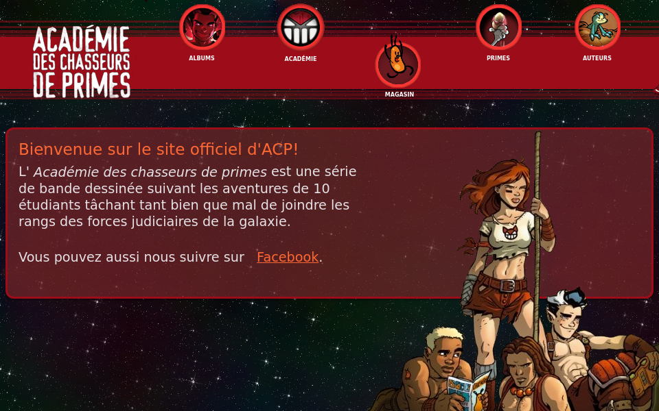 academiedeschasseursdeprimes.ca/ screen capture