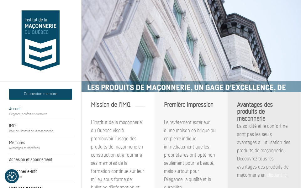 www.institutdemaconnerie.com/ screen capture