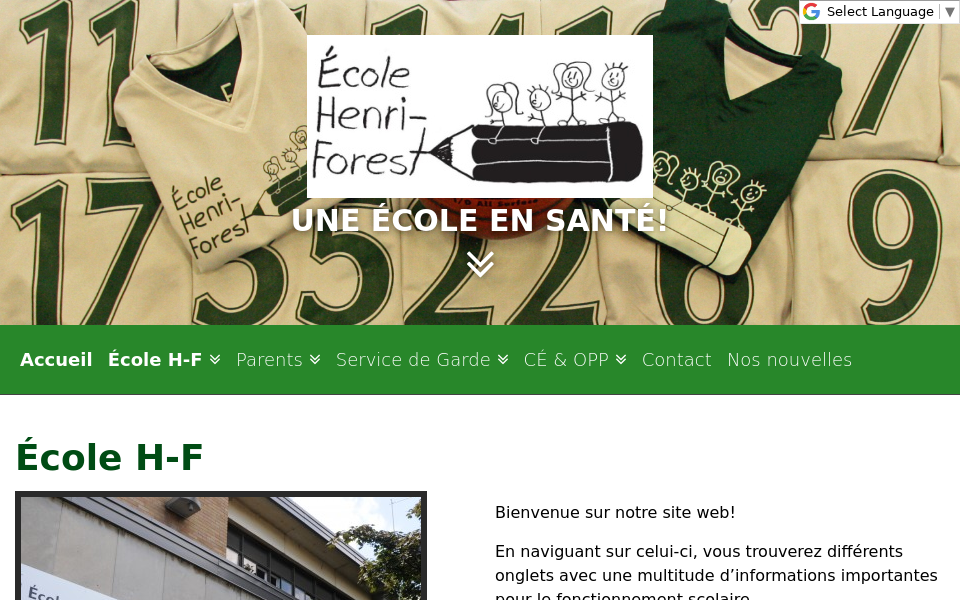 henriforest.ecolelasalle.com/ screen capture