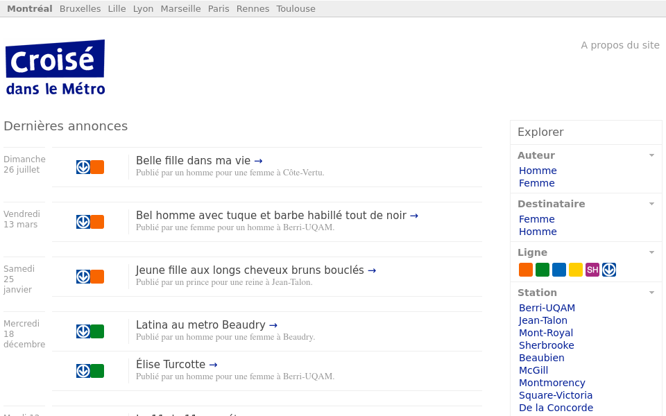 montreal.croisedanslemetro.com/ screen capture