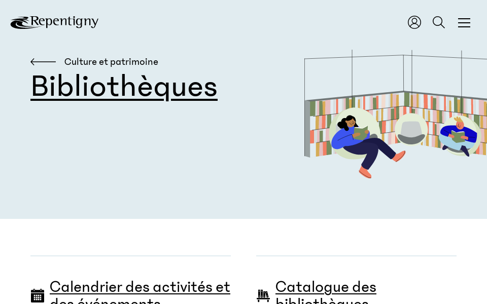repentigny.ca/bibliotheque/ screen capture