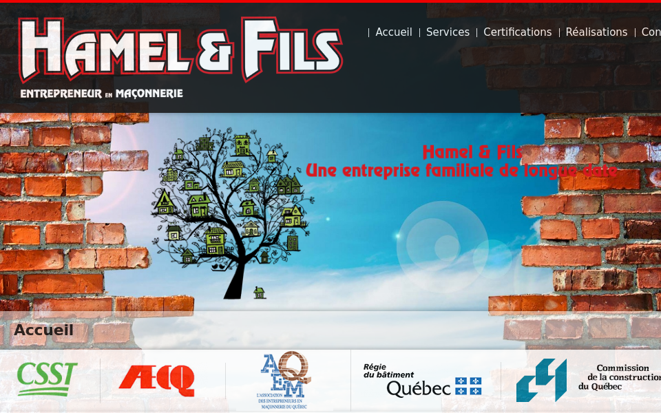 www.hameletfils.com/ screen capture